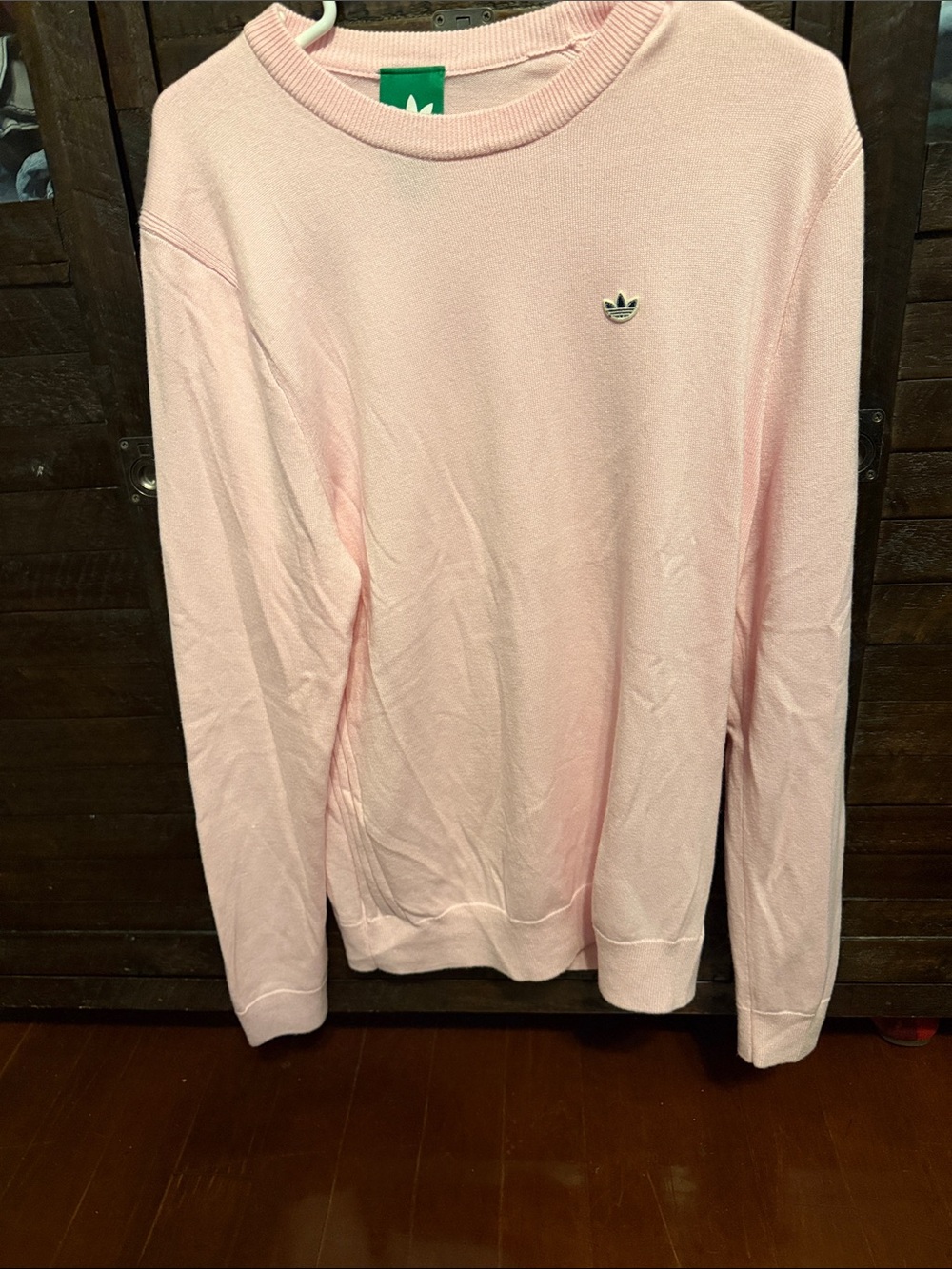 adidas Light Pink cashmere blend Crewneck Sweatshirt